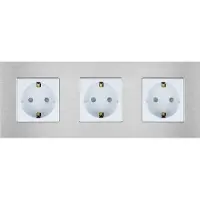 Perfect Switches WANDCONTACTDOOS | ALUMINIUM | ZILVER | DRIEVOUDIG