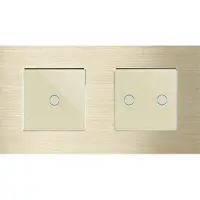 Perfect Switches TOUCH SCHAKELAAR | ALUMINIUM | GOUD | COMBINATIE | DIMMER & TWEEVOUDIGE SCHAKELAAR