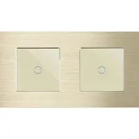 Perfect Switches TOUCH SCHAKELAAR | ALUMINIUM | GOUD | DUBBELE ENKELVOUDIGE WISSELSCHAKELAAR