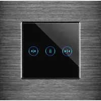 Perfect Switches TOUCH SCHAKELAAR | ALUMINIUM | ZWART | ZONWERING / GORDIJN