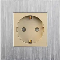 Perfect Switches WANDCONTACTDOOS | ALUMINIUM | ZILVER | GOUD | ENKELVOUDIG