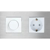 Perfect Switches MECHANISCHE SCHAKELAAR | ALUMINIUM | ZILVER | DIMMER SCHAKELAAR & WANDCONTACTDOOS