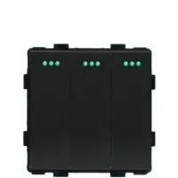 Perfect Switches MODULE | MECHANISCH | ZWART | AAN/UIT | DRIEVOUDIGE SCHAKELAAR