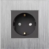 Perfect Switches WANDCONTACTDOOS | ALUMINIUM | ZILVER | ZWART | ENKELVOUDIG