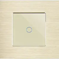 Perfect Switches TOUCH SCHAKELAAR | ALUMINIUM | GOUD | AAN/UIT | WIFI + RF
