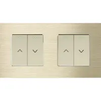 Perfect Switches MECHANISCHE SCHAKELAAR | ALUMINIUM | GOUD | ROLLUIK | TWEEVOUDIG