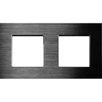 Perfect Switches AFDEKRAAM | ALUMINIUM | ZWART | 2 VAKKEN