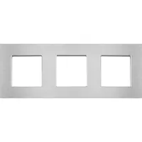 Perfect Switches AFDEKRAAM | ALUMINIUM | ZILVER | 3 VAKKEN