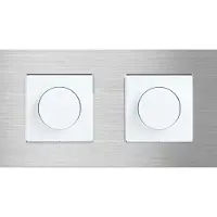 Perfect Switches MECHANISCHE SCHAKELAAR | ALUMINIUM | ZILVER | DIMMER SCHAKELAAR | TWEEVOUDIG