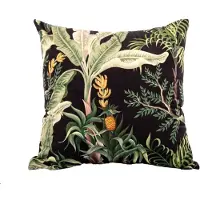 Tiseco - Kussen (gevuld) Bloemen print - SET/2 Fluweel - 45x45 cm