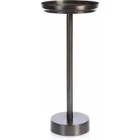 XLBoom Dienbladtafel Rondo | metaal zwart 28x28x64 cm schalen & plateaus | NADUVI