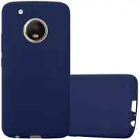 Cadorabo TPU Candy Cover (Motorola Moto G5 Plus), Smartphonehoes, Blauw