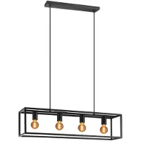 Eglo Hanglamp Blackcrown 4-lichts