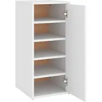 vidaXL Schoenenkast 32x35x70 cm bewerkt hout wit