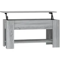 vidaXL Salontafel 101x49x52 cm bewerkt hout grijs sonoma eikenkleurig
