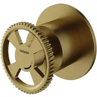 Hotbath Inbouw Stopkraan Cobber @Work Koud Geborsteld Messing PVD (excl. inbouwdeel)