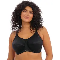 Elomi Energise Grote maten Sport bh – Zwart - 85H