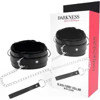 Darkness Bondage - Halsband - Met Leiband - Zacht Vanbinnen - Zwart
