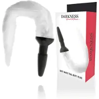 Darkness - Staartplug - Siliconen met een bontstaart 1 St