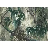 Fotobehang - Planten - Jungle - Bos - Bladeren - Natuur - Groen - Vliesbehang - 416x290cm (lxb)