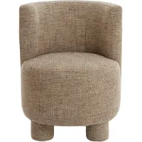 Light & Living Stoel 65x65x78 cm KAMOVA bruin-crème (Bruin, 65x78x65cm)