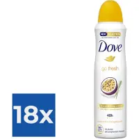 Dove Deospray - Passievrucht & Citroengras 150 ml - Voordeelverpakking 18 stuks