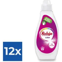 Robijn Vloeibaar Wasmiddel - Color 8 x 14 wasbeurten 8 x 700ML - Voordeelverpakking 12 stuks