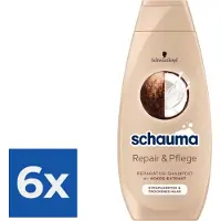 Schwarzkopf Shampoo 400ml Repair & Care - Voordeelverpakking 6 stuks