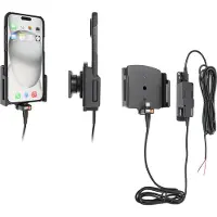 Brodit houder geschikt voor Apple iPhone 15 Plus / 15 Pro MAX Actieve verstelbare houder met vaste voeding