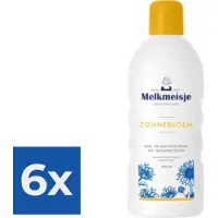 Melkmeisje Bad & Douche Zonnebloem - 1000 ml - Douchecrème - Voordeelverpakking 6 stuks