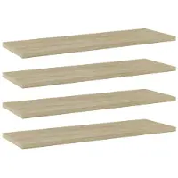 vidaXL Wandschappen 4 st 60x20x1,5 cm spaanplaat sonoma eikenkleurig