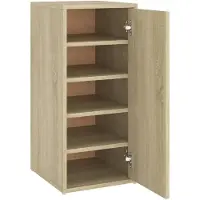 vidaXL Schoenenkast 32x35x70 cm spaanplaat sonoma eikenkleurig