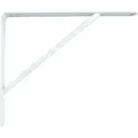 AMIG Plankdrager/steun/beugel Spiraal - metaal - wit - H250 x B200 mm - Tot 225 kg - Plankdragers