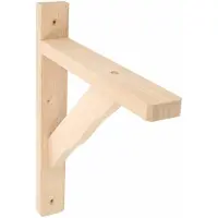 AMIG Plankdrager/planksteun van hout - lichtbruin - H280 x B230 mm - Tot 95 kg - Plankdragers