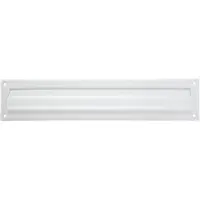 AMIG Brievenbusklep - wit - metaal - 34,2 x 7,3 cm - Brievenbussen