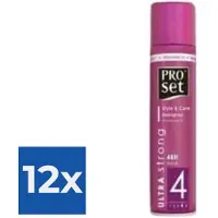 Proset Haarlak Ultra Strong 250 ml - Voordeelverpakking 12 stuks