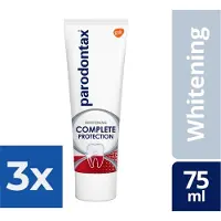 Parodontax Complete Protection Whitening - Tandpasta - tegen bloedend tandvlees - 75 ml - Voordeelverpakking 3 stuks