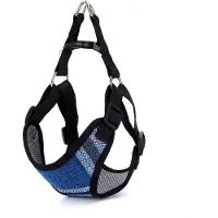 Nobleza Hondentuig - Y-Tuig - Instaptuig - Ademend Mesh - Maat L - Blauw