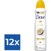 Dove Deospray - Passievrucht & Citroengras 150 ml - Voordeelverpakking 12 stuks