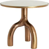 Light & Living Ronde Bijzettafel Mello - Ø50cm - Brons