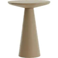 Light & Living Bijzettafel 45x45x59 cm ABALA mat taupe (Taupe, 45x45x59 diameter: 45cm)