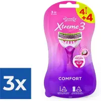 Wilkinson Sword - Xtreme3 Beauty - Comfort - Wegwerpscheermesjes - 8 Stuks - Voordeelverpakking 3 stuks