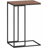 vidaXL Bijzettafel 40x30x59 cm bewerkt hout zwart
