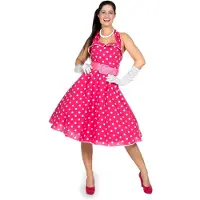 Coppens Rock n Roll pink - 100% Polyester - Retro kleding | Maat 42 |