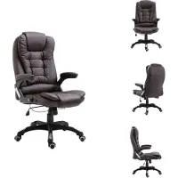 vidaXL bureaustoel, bruin, kunstleer - Bureaustoelen