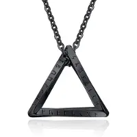 Mendes Nordic Heren Ketting - Rune Triangle Black