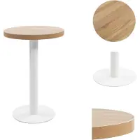 vidaXL Bistrotafel, lichtbruin, 50 cm, MDF - Eettafel