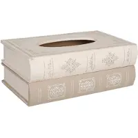 Clayre & Eef Cremekleurige Tissuebox 27*16*10 cm 6H0352