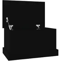 vidaXL Opbergbox 50x30x28 cm bewerkt hout zwart