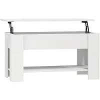 vidaXL Salontafel 101x49x52 cm bewerkt hout wit